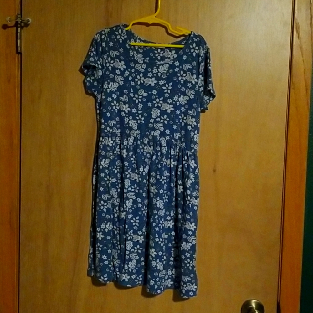Girls floral knit dress